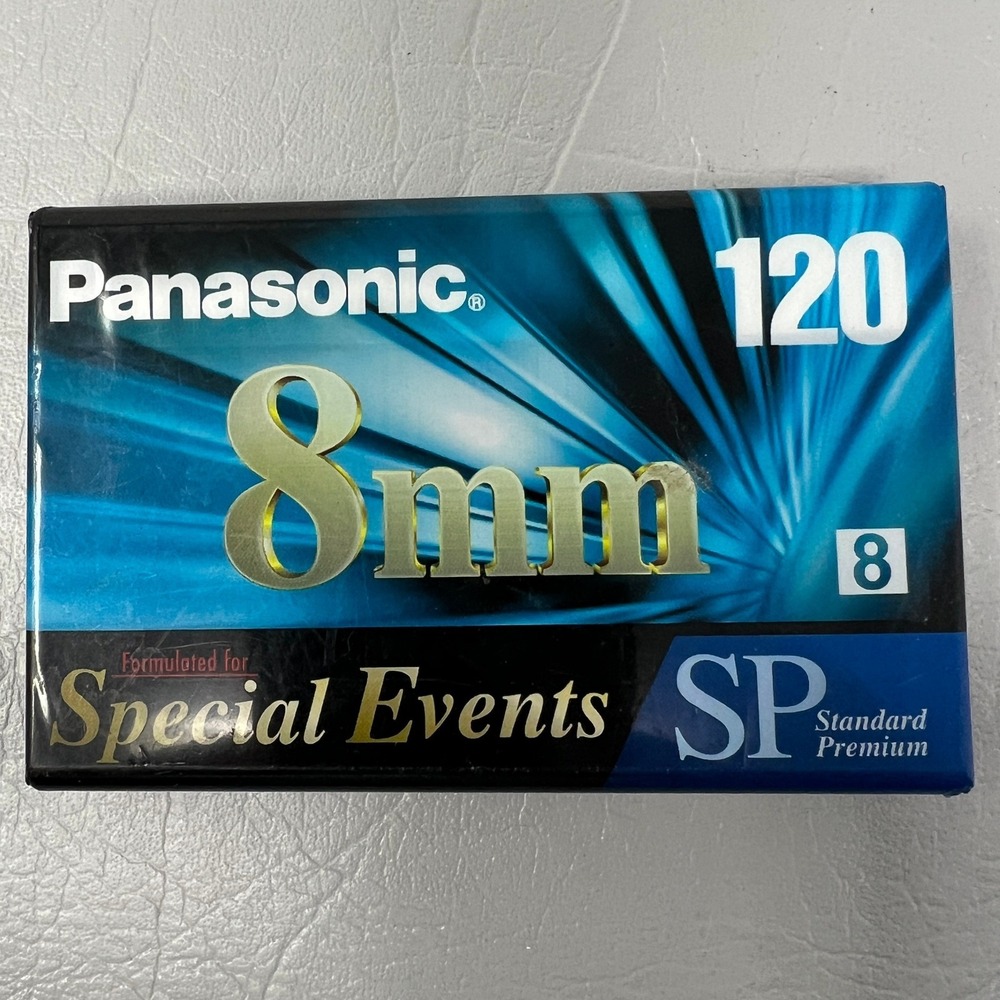 Panasonic 8mm Video Tape SP 120 Standard Premium Special Events New Sealed